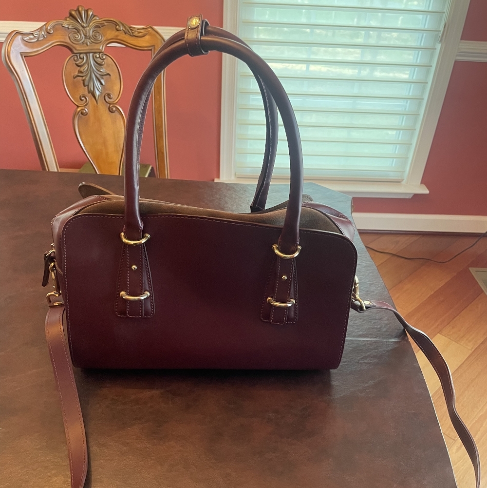 Burgundy Alberta Di Canio Purse